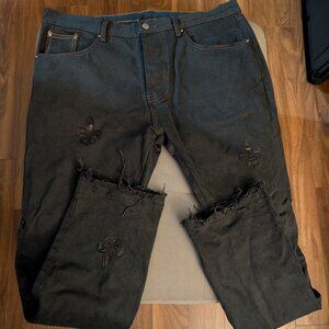 mnml 38 Denim Cotton D112 Fleur Straight Leg Relaxed Fit Streetwear Casual READ